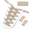 Colorful Lock Elastic Laces Sneakers Kids Adult Flats No Tie Shoe Laces for Shoes Accessories Press Lock Shoelaces Without Ties