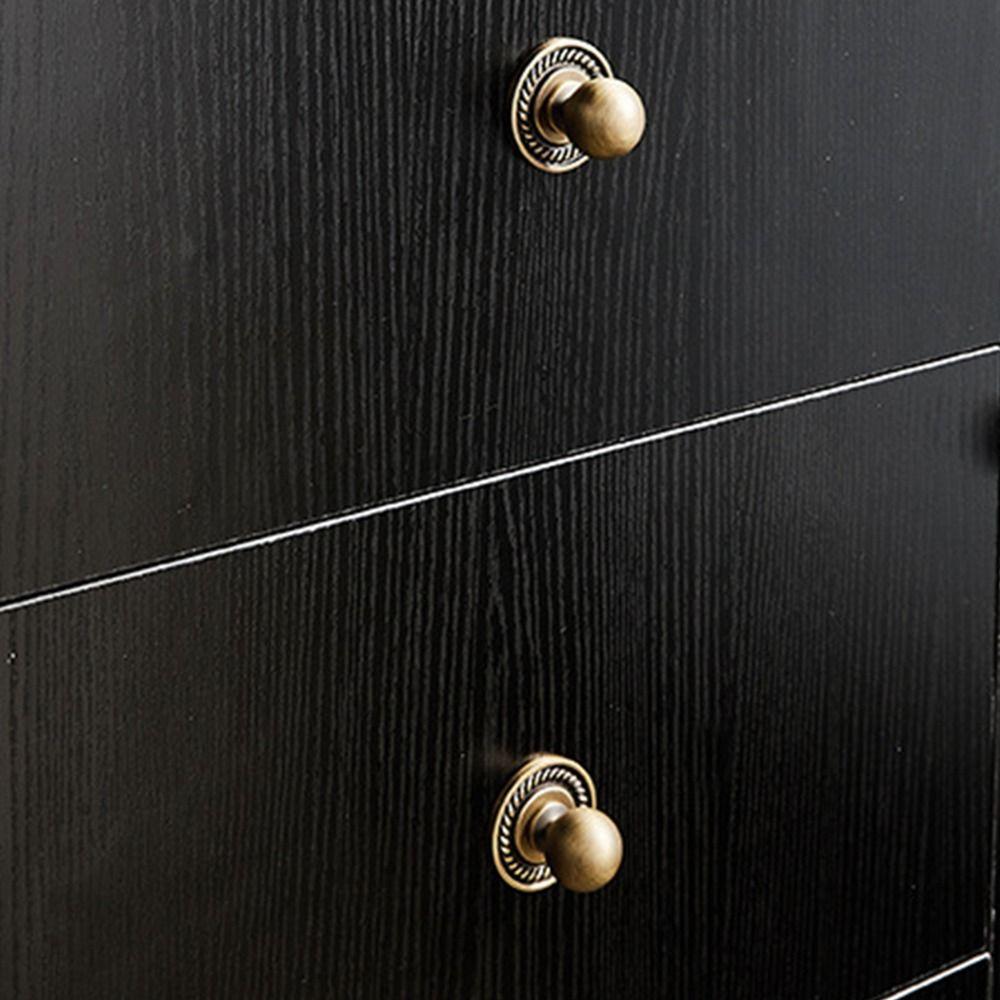 Retro Nordic Brass Cabinet Pull Solid Brass Single Hole Drawer Knob Gold Round Durable Wardrobe Pulls Drawer Cabinet