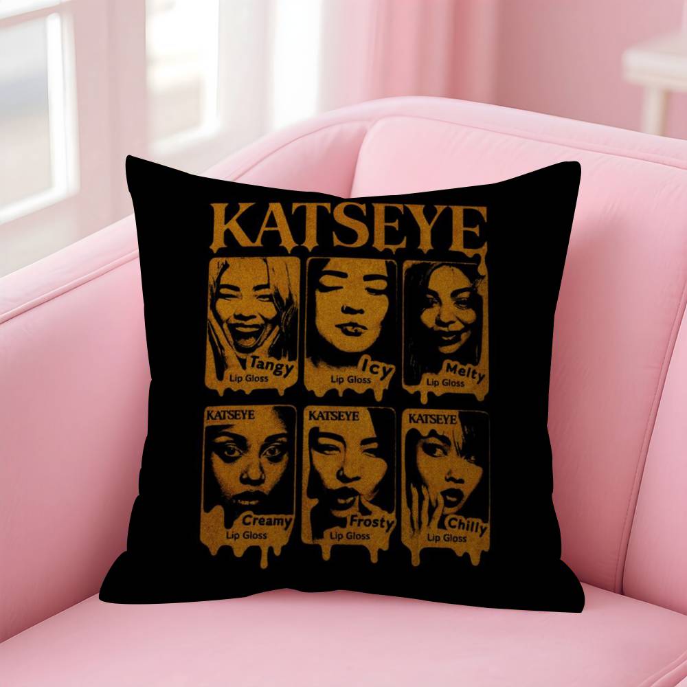 Kpop Style Hot Girl K-Katseye Pillowcases Home Bedding Decorative Pillow Cover Wedding Super Soft Pillow Case