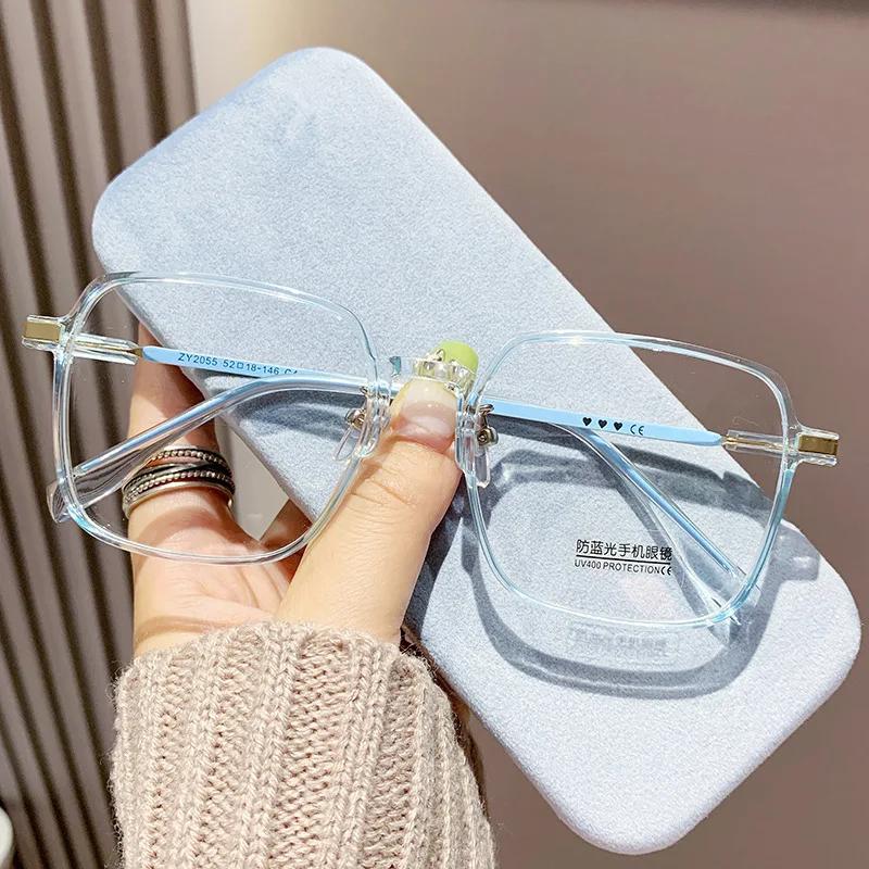 Womens Vintage Luxury Reading Glasses HD Vision Blue Light Blocking Transparent Eyewear Trendy Presbyopia