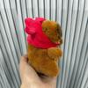 Capybara Keychain Plush Toy With Sparkling Chain For Animal Collectors