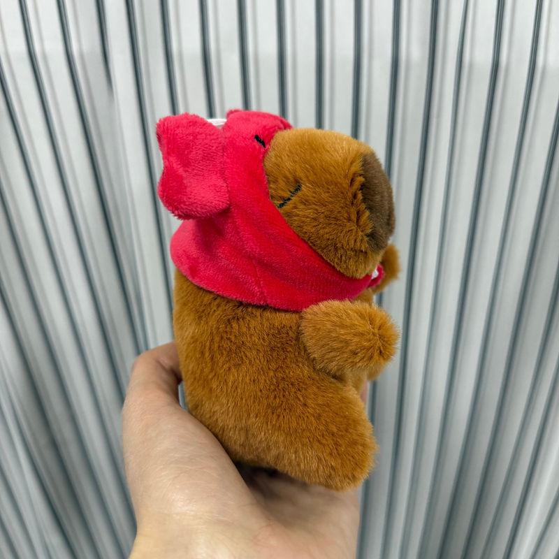Capybara Keychain Plush Toy With Sparkling Chain For Animal Collectors