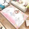 Cute Ballet Girl Ballerina Fairy Cartoon Area Rug,Carpet for Home Living Room Bedroom Sofa Doormat Decor,kid Non-slip Floor Mat