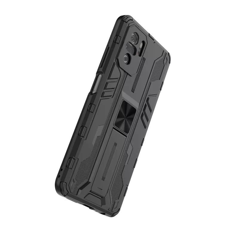 Armor Shockproof Phone Case For Xiaomi Redmi Note 10 Pro Max 10s Magnetic Car Bracket Rugged Protection Covers On Redmi Note 10