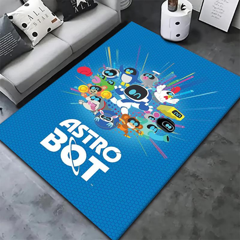 ASTRO BOT Teppich für Wohnzimmer, Schlafzimmer, Zuhause, Sofadekoration, Kinderspiel, Rutschfeste Bodenmatte