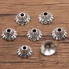 Antique Silver Flower Spacer Beads: Multi-Style, Hollow Design for DIY Bracelets & Necklaces