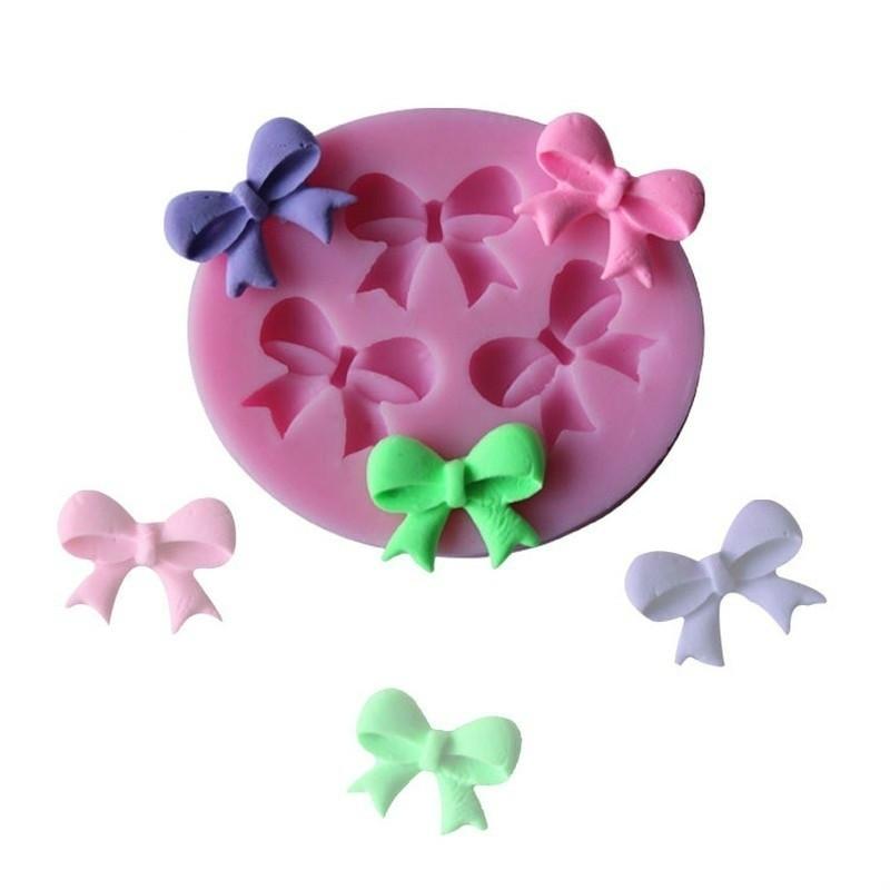 DIY Taartgereedschap Bakken Gebak Fondant Taartdecoratiegereedschap Vlinderdassen Siliconen Taartvorm 3D Chocolade Snoepvorm