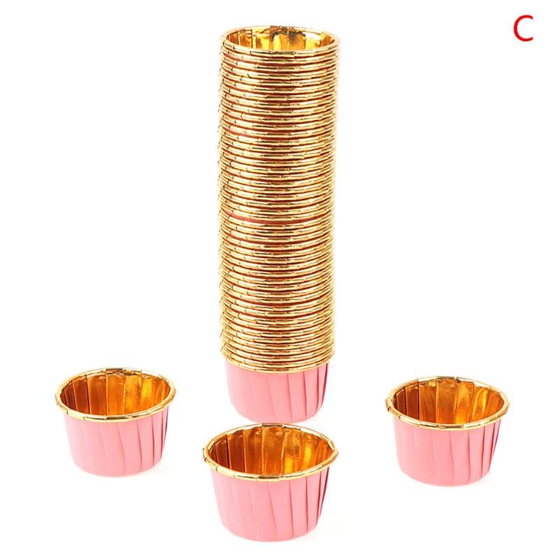 50Pcs/Pack Cupcake Liner Cake Wrappers Baking Cup Tray Case Cake Paper Cups