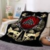 1pc Celtic Shield Throw Blanket Soft Flannel, Cozy All Season Polyester Perfect for Home, Office