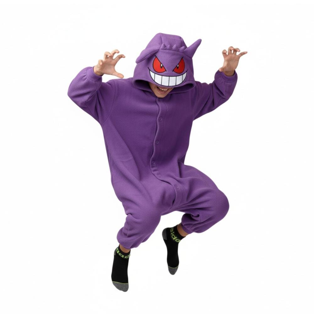 Pajama Onesie Kigurumi Costume Outfit Pokemon Gengar Children 125 - 135Cm