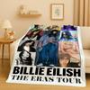 Nouă Pătură Flanelă Billie Eilish Hit Me Hard and Soft, Plaid Ultra Moale Călduros din Plus pentru Casă Dormitor Pat Canapea Copii