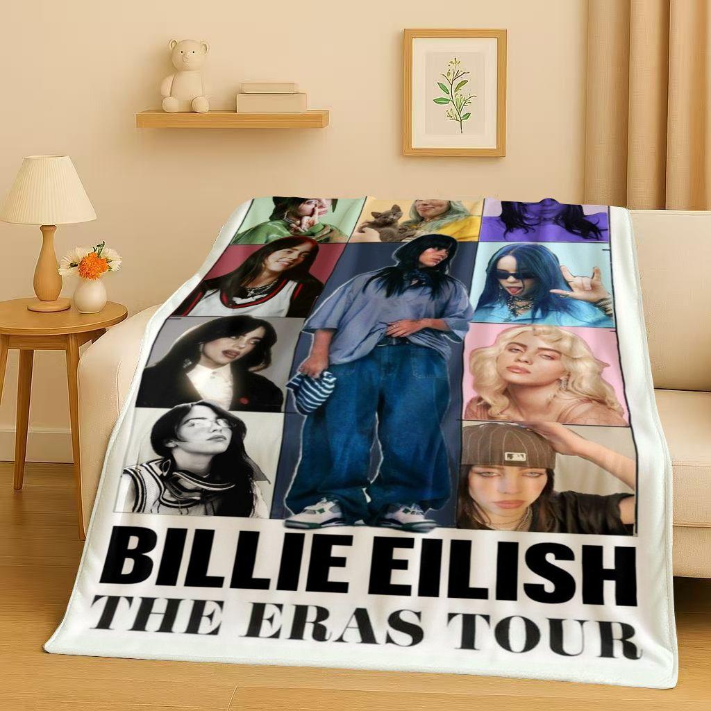 Nouă Pătură Flanelă Billie Eilish Hit Me Hard and Soft, Plaid Ultra Moale Călduros din Plus pentru Casă Dormitor Pat Canapea Copii
