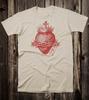Vtg-stil Goth T-shirt Viktoriansk Katolsk Tatuering Jesus Heliga Hjärta Unisex T-shirt