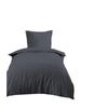 Plain Slate Grey Edenne Cotton Duvet Cover 140 X 200 Cm