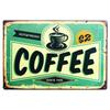 Vintage Shabby Chic Coffee Menu Metal Tin Sign Retro Home Bar Cafe Pub Tavern Wall Decoration Decorative Plate Poster for