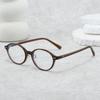 New Retro Tortoiseshell Glasses Frame, Oval Small Frame Anti-blue Light, Soft Rubber Nose Pad Plain Decorative Glasses