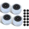 4PCS 1.98 Inch Trailer Axle Dust Caps Hub Grease Cover With 12 Rubber Plugs For 2000-3500 Lb Dexter EZ Lube Trailer, Camper, RV Boat Axles