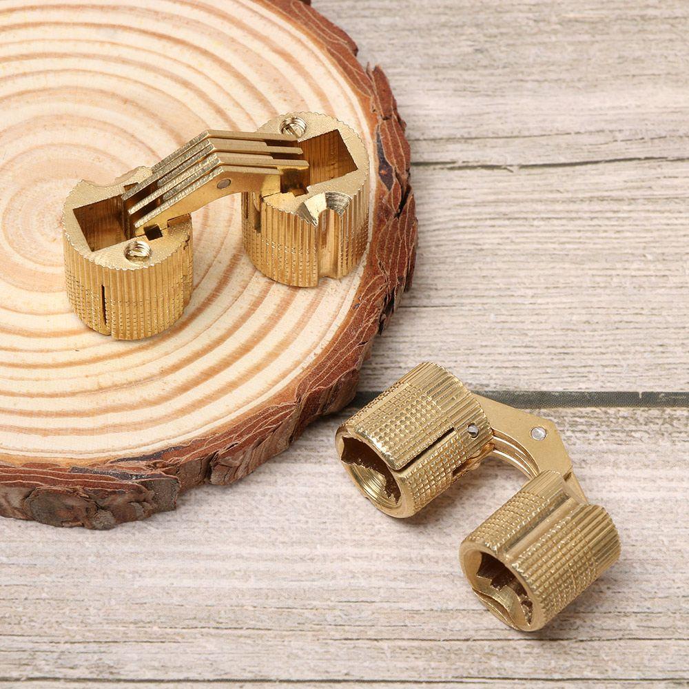 1pc Hardware Cupboard Invisible Cylindrical Hidden Brass Hinges Furniture Hinges