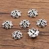 Antique Silver Flower Spacer Beads: Multi-Style, Hollow Design for DIY Bracelets & Necklaces