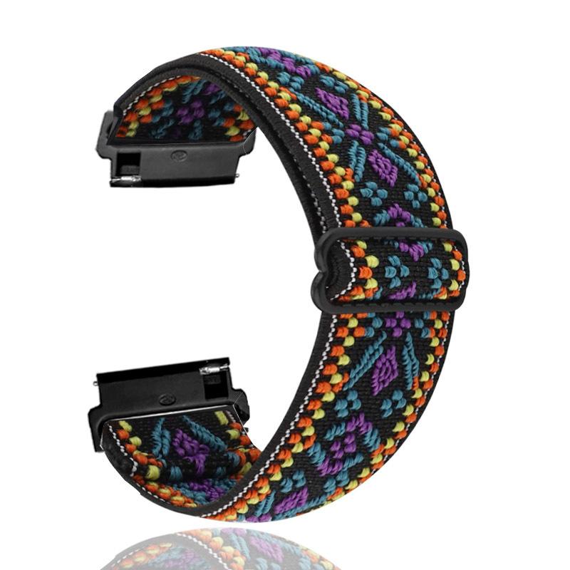 22mm 20mm Nylon Loop Strap for Samsung Galaxy Watch 7/6/5/4 Huawei Watch GT5/4/3 Adjustable Elastic Bracelet Amazfit GTR 4 Strap