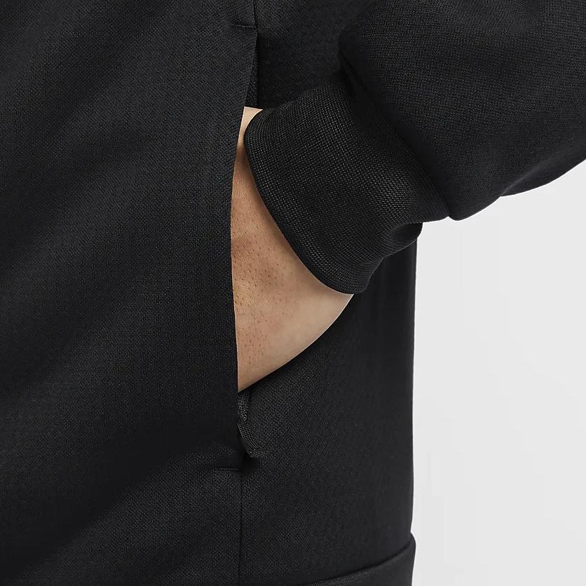Nike Jaqueta com Capuz e Zíper Longa Therma-Fit Masculina Jaquetas Preta FZ1108010