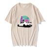 JDM Racing Car Tshirt Japanese Style Graphic Printing Teeshirt Short Sleeve Cotton Comfortable Tshirts Streetwear Ropa Hombre