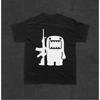 Retro Domo Kun Gun Cartoon Printed Cotton Daily Use T-Shirt for Men Women Mascot Fashion Casual Loose Short Sleeve