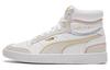 Ralph Sampson Mid Stitch White/Grey/Yellow High Board Shoes 373340-02