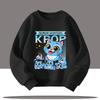 Children's Clothing K-pop Demon Hunters Cartoon Print 3-12 Year Old New Style Kids Round-neck Sport Shirt Cute Girl Casual Top