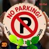 HD Tin Sign Funny No Parking Unless You Deliver Tacos Round Metal Wall Art Retro Outdoor Decor