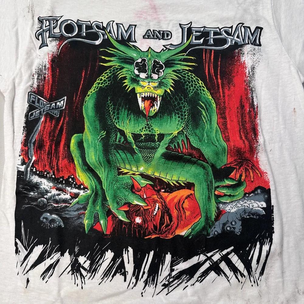 New Popular Flotsam and Jetsam White Cotton Full Size Unisex T-Shirt