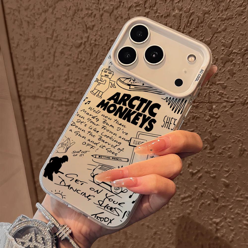 Band A-Arctic M-Monkeys Phone Case For iPhone 17 16 15 14 13 12 11 Pro Max Air Matte Laser Aurora Shockproof Funda