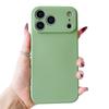 For iPhone 17 16 15 14 13 11 12 Pro Max Mini Air Ultrathin Non-Slip Cover Green Case Camera Protector Lens Simple Phone Case