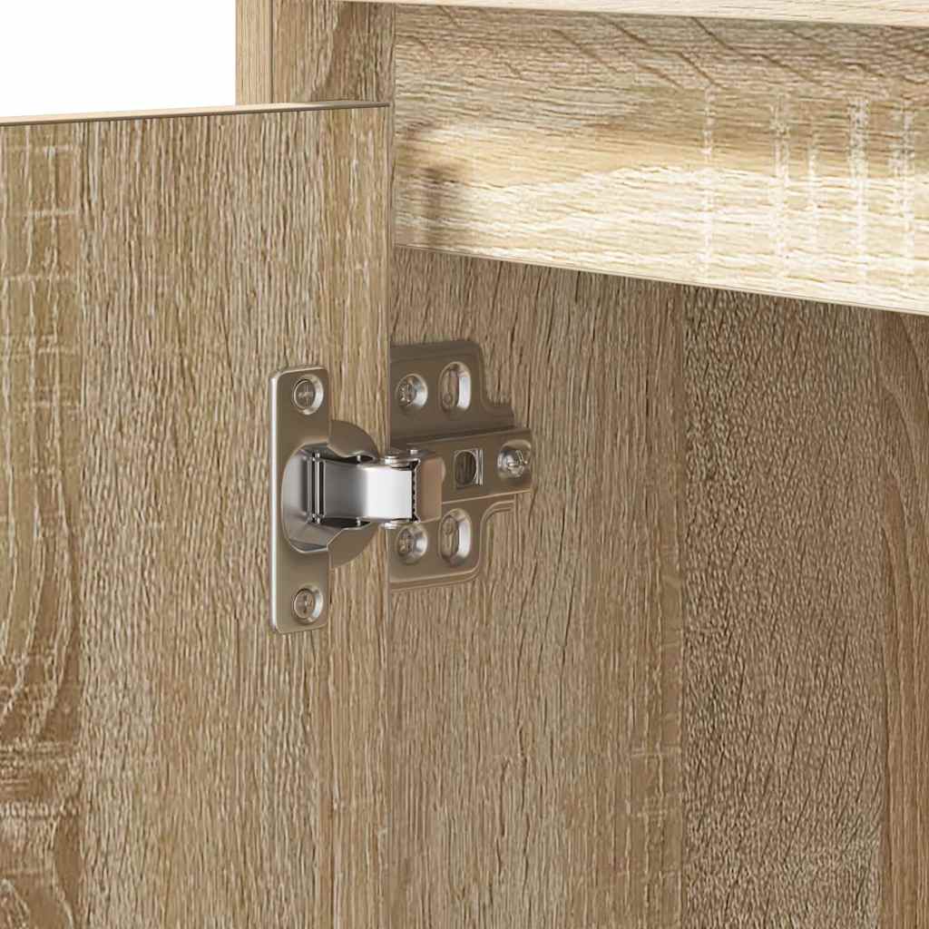 Nightstand Sonoma Oak 50 X 34.5 X 50 Cm Engineered Wood