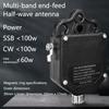 Professional End Fed Antenna for Outdoor, 4 Band 8 Band 1MHz To 30MHz 100W, Easy To Install, Withstand Power for SSB FT8, FM