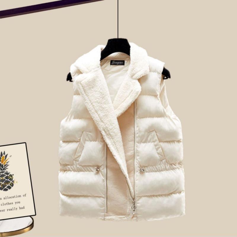 Damtjock Väst Turtleneck Stickad Tröja Vida Byxor Tre-delad Höst Vinter Kostym