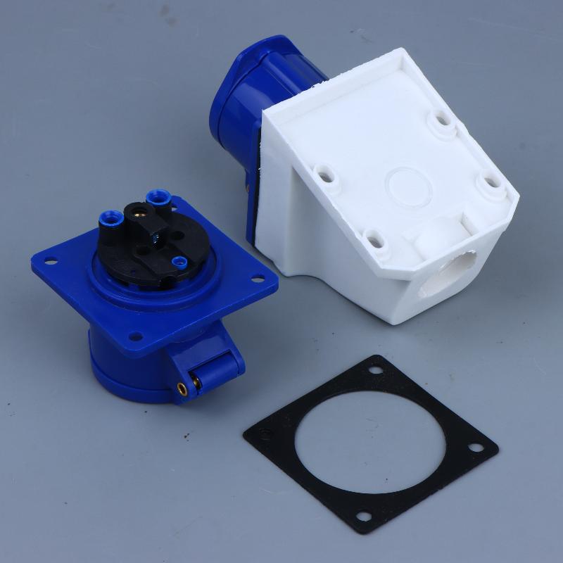 220V 16A 3 Pin Industrial Waterproof Plugs/Socket Male/Female Connector Ip44 2P For Caravan Motorhome Trailer Truck Yacht