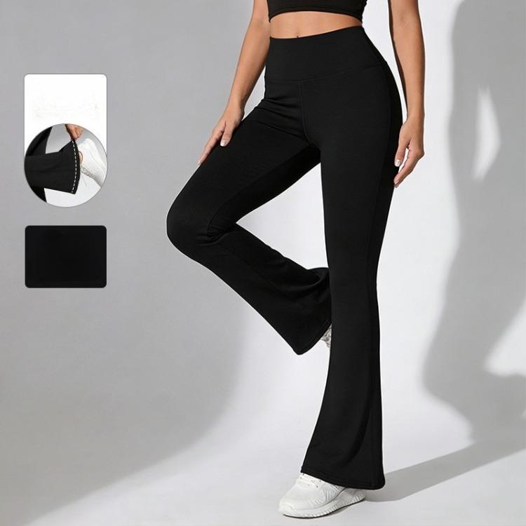 Yoga Bell-Bottom Hoge Taille Billiftende Leggings – Sport- en Fitnessbroeken voor Dames met Een Perzikvormige Billen en Wijde Pijpen