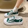 Thick-Soled White Canvas Sneakers for Women Spring and Autumn Ins Trendy New Minority All-Match Casual Sneakers
