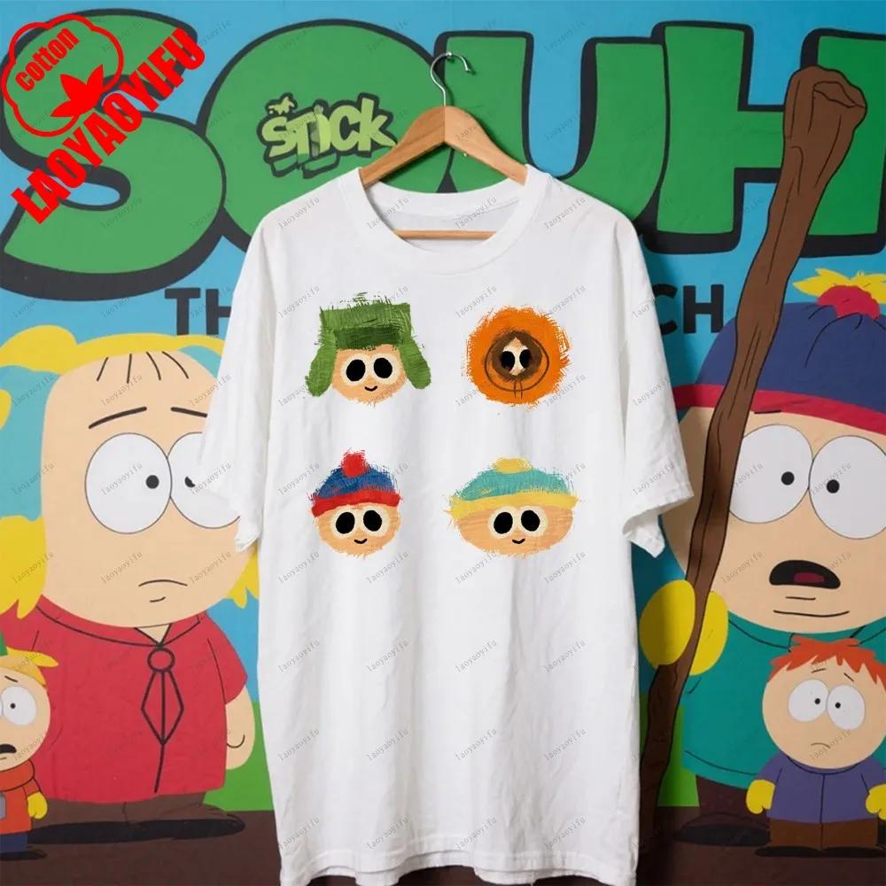South Parks Little Fat Boy Cartman Cute Cartoon Printed Tshirt Shirt Humorous Streetwear Unisex Summer Crewneck Shortsleeved