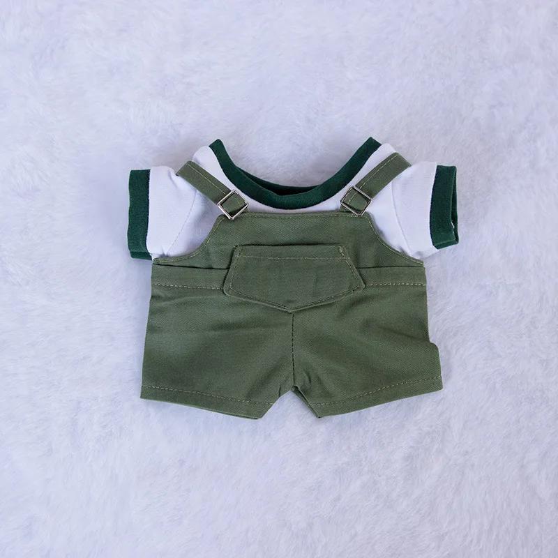 10cm 20cm Puppenkleidung Outfit T-Shirt Latzhose Hosenträgerhose Puppenzubehör Anziehen Spiel Fans Geschenk Spielzeug auf Lager