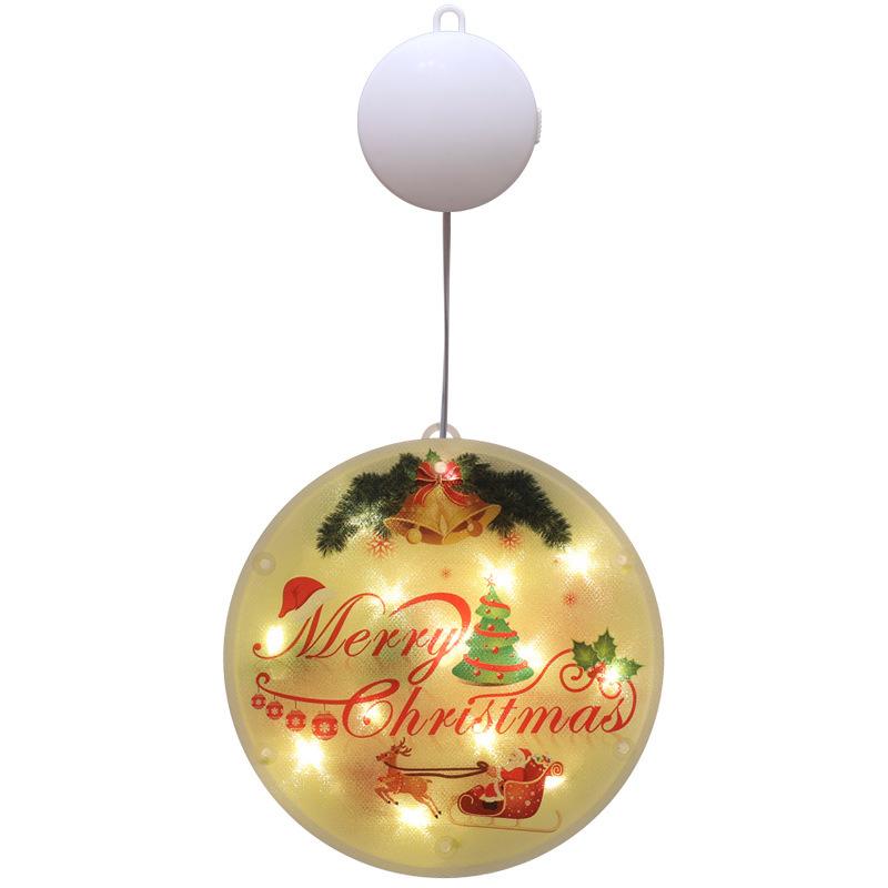 Weihnachtsfensterdekoration Sternlicht-Arrangement Saugnapf-Hängeleuchte LED Weihnachtsglühen Dekoratives Licht