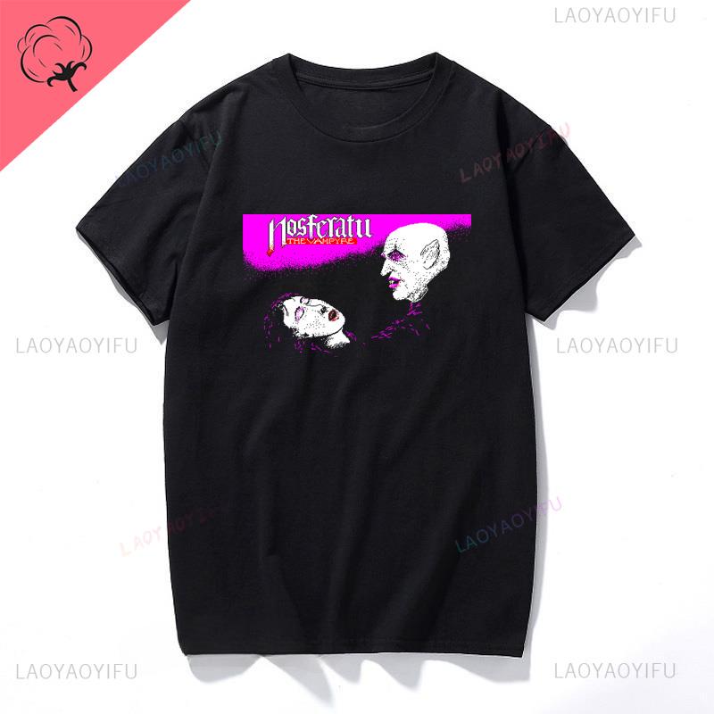 Nosferatu 1922 skräckfilm Vampyr Man Dracula Halloween cool street wear trend mode sommar män kvinnor universell T-shirt