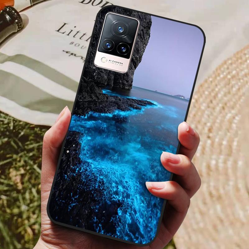 For Coque vivo V21e Case Silicon Back Cover Phone Case For vivo V21e Cases Soft bumper Funda on vivo V2061 V21 e V 21e 6.44" Bag