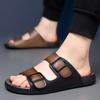 Fashion Summer Male Comfortable Luxury Sandals Fashion Casual Outdoor Beach Slippers Breathable Wading Shoes Leather Men Sandals