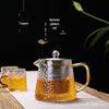 Heat-Resistant Thickened Glass Teapot with Stainless Steel Filter