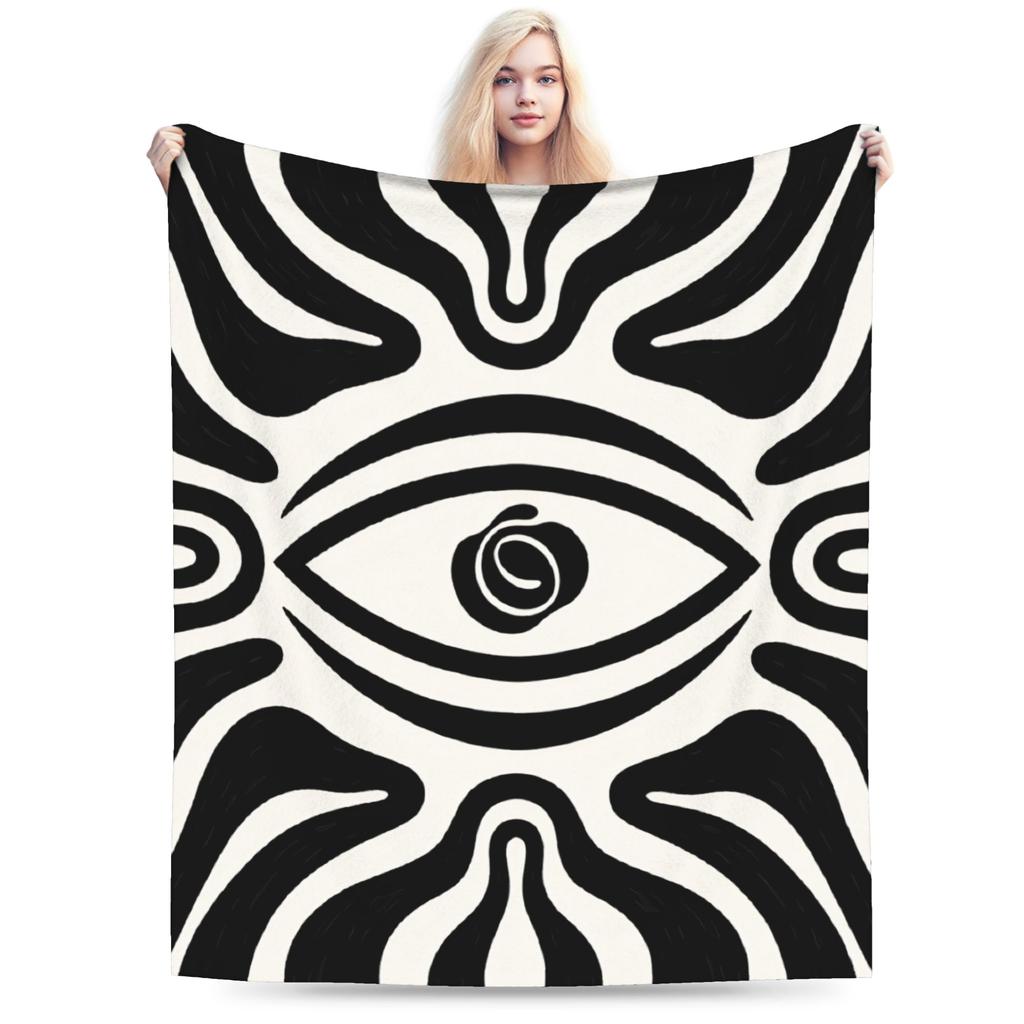 Eye Pattern Flannel Blankets Autumn  Soft Warm Bedding Throws for Kids Couch Bed Street Trend Bedspread Sofa Bed Cover