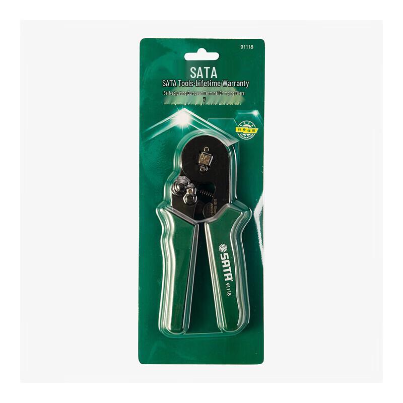 SATA 91118 Self-Adjusting European Terminal Crimping Pliers