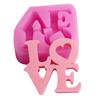 DIY Valentine's Day Love-Shaped Cake Fondant Molds Durable Non Stick Pastry Mould For Sugars Pudding