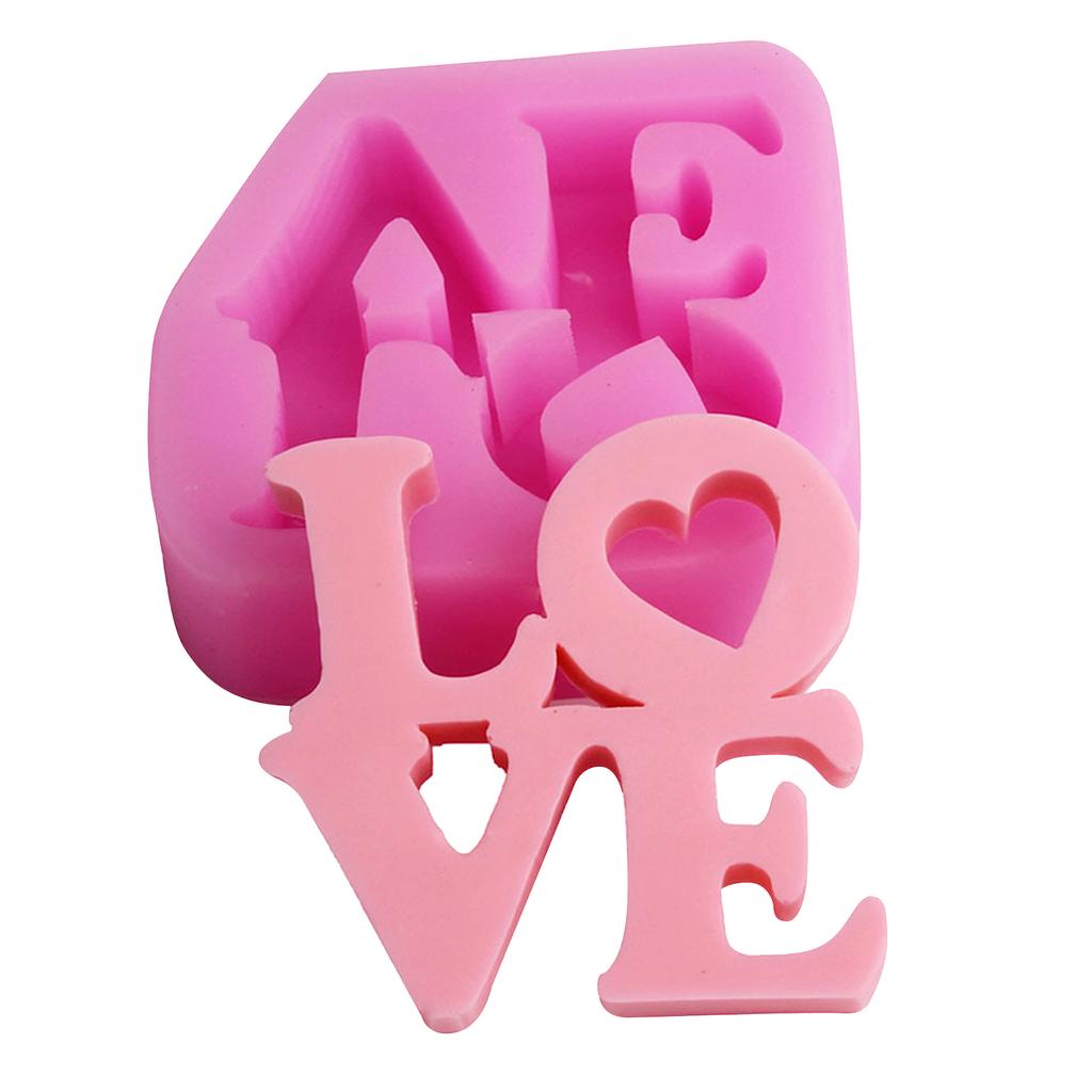 DIY Valentine's Day Love-Shaped Cake Fondant Molds Durable Non Stick Pastry Mould For Sugars Pudding